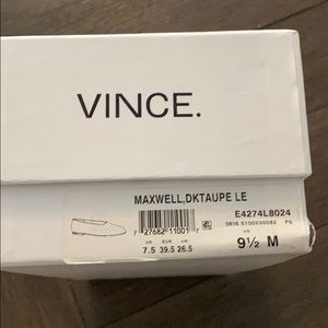 Vince, Maxwell Taupe flats, new in box Size 9.5 M